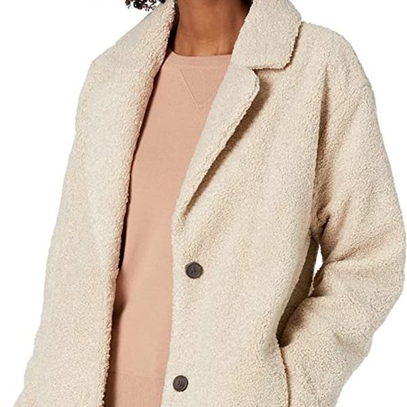 Daily Ritual Cream Teddy Jacket - Picture 2 of 4